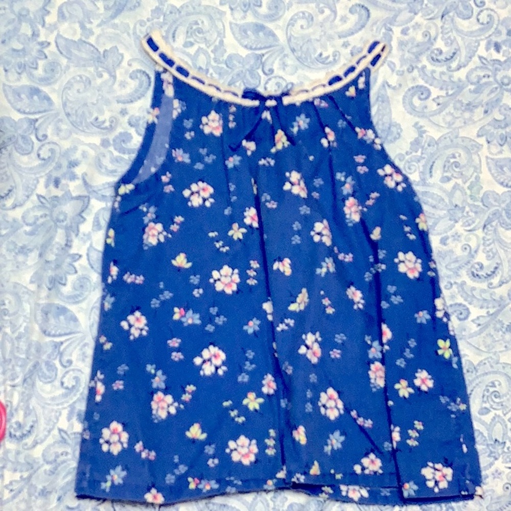 24 months shirt flower blue shirt